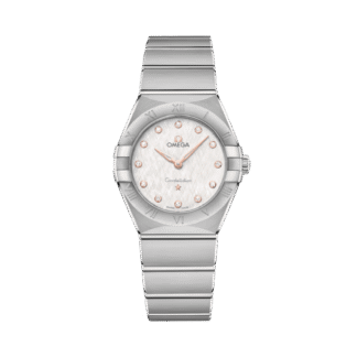 OMEGA Constellation 28mm, Cream Silvery with Diamonds