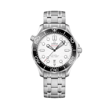 OMEGA Seamaster Diver 300M 42 mm, white dial, steel on steel