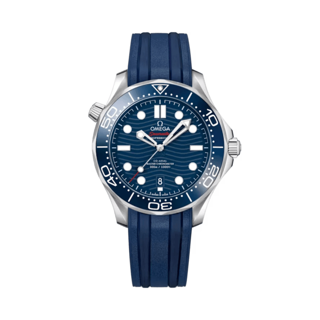 OMEGA Seamaster Diver 300M 42mm, steel on Blue rubber strap