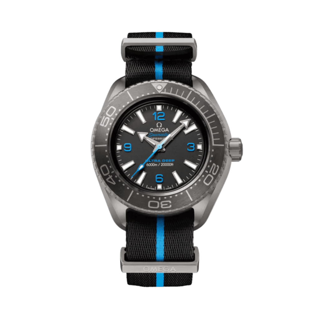 Seamaster Planet Ocean 6000M 45.5 mm, titanium on NATO strap