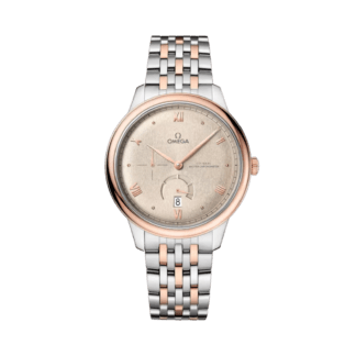 OMEGA De Ville Prestige 41 mm, Linen Dial, Sedna™ gold on steel watch