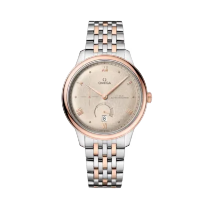 OMEGA De Ville Prestige 41 mm, Linen Dial, Sedna™ gold on steel watch