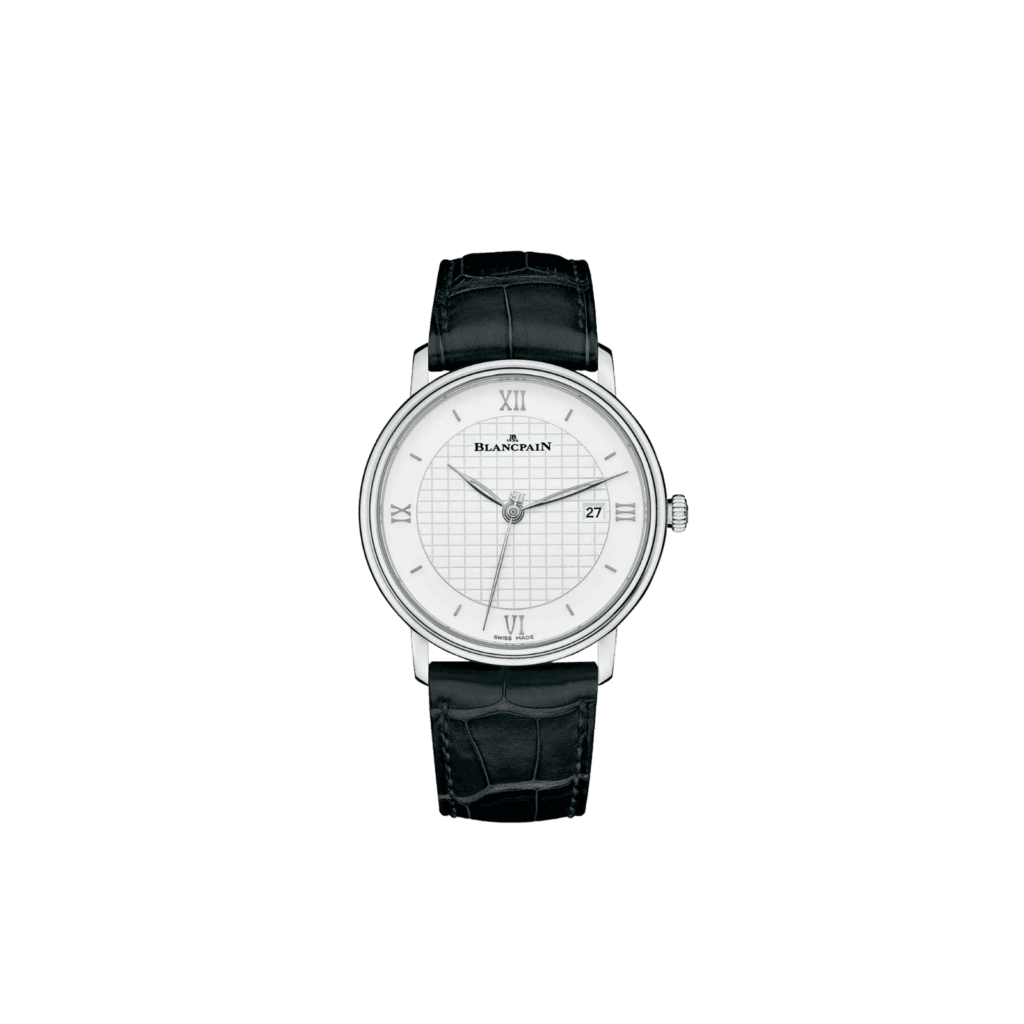Blancpain Villeret Ultraplate 40 mm, Black Leather Strap