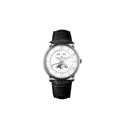 Blancpain Villeret Quantieme Complet 40mm, Black Strap