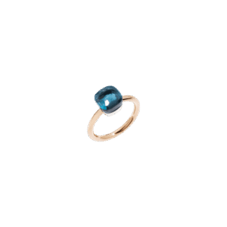 Pomellato Nudo Petit London Blue Topaz Ring