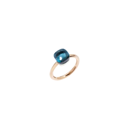 Pomellato Nudo Petit London Blue Topaz Ring