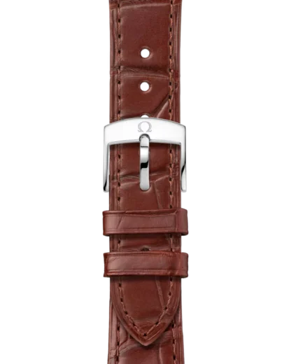 Omega De Ville Prestige 40 mm, steel ‑ yellow gold on leather strap - strap details