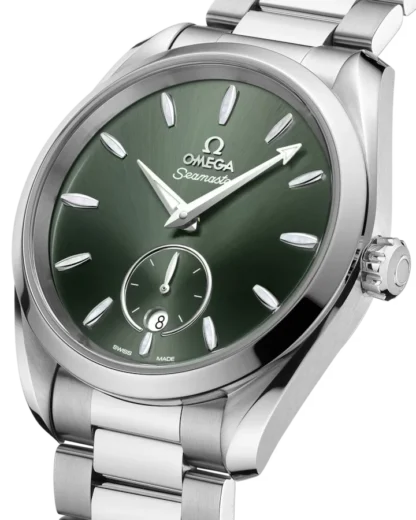 OMEGA Seamaster Aqua Terra 150M 38 mm, Sun-brushed Dark Green Dial - dial closer look
