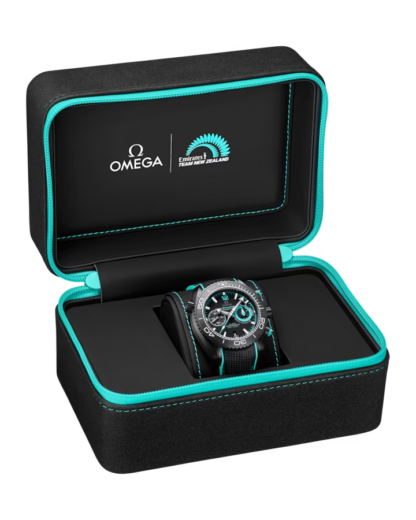 OMEGA Seamaster Planet Ocean 600M ETNZ Deep Black in the box