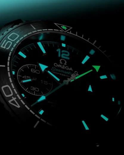 OMEGA Seamaster Planet Ocean 600M ETNZ Deep Black - dark mode