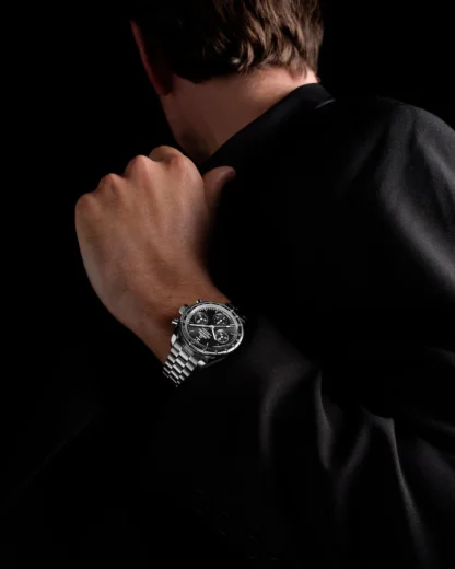 Speedmaster 38, black dial, steel on steel - model
