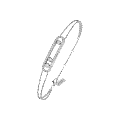 Move Classique Pavé White Gold Diamond Bracelet