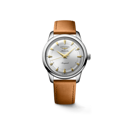 Longines Conquest Heritage 40mm, Stainless Steel, Silver Dial