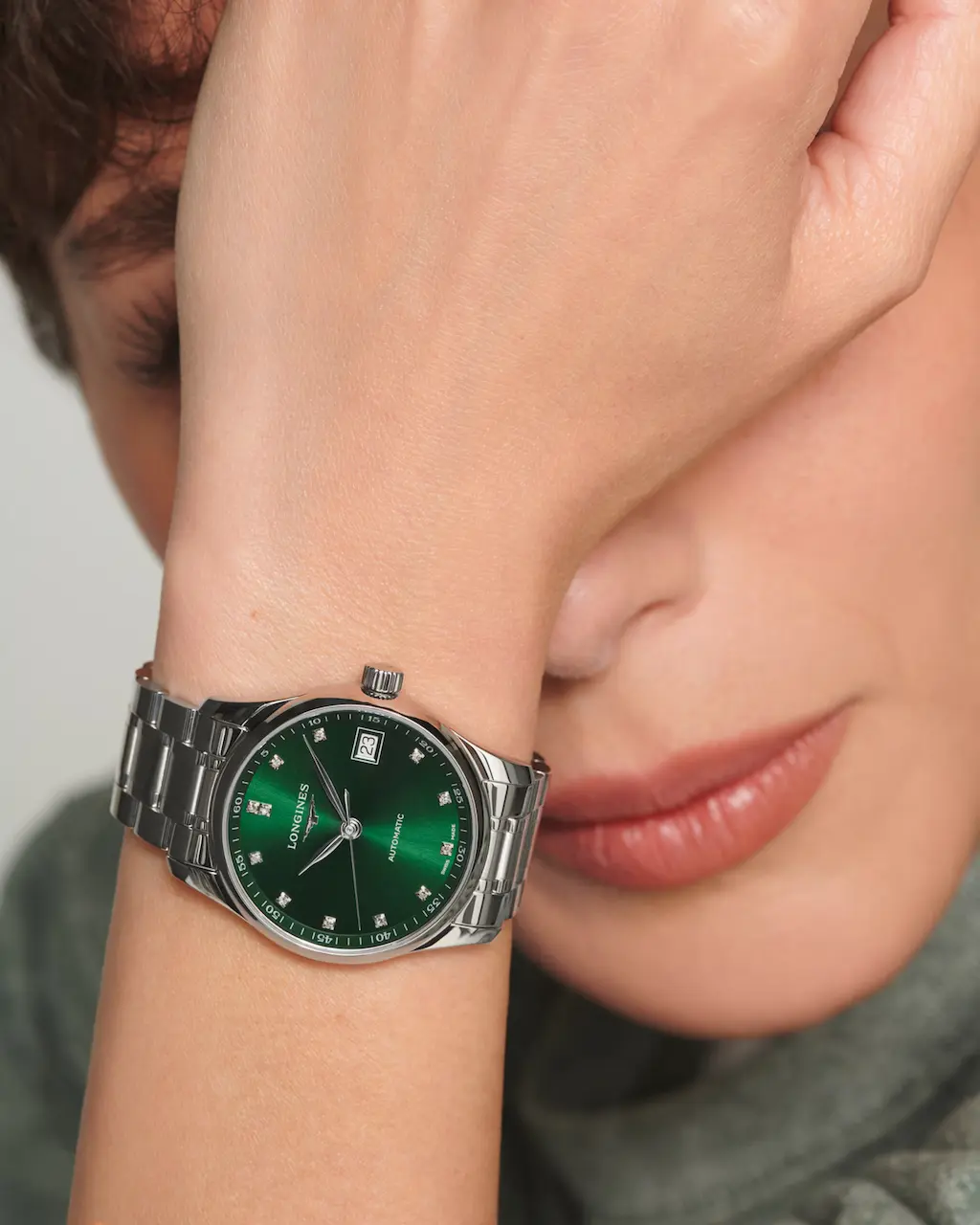 Longines Master Collection 34mm, Stainless Steel, Green Dial - Image 9