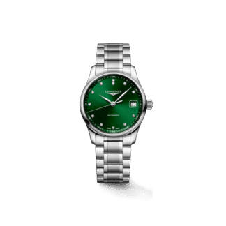 Longines Master Collection 34 mm, Stainless Steel, Green Dial
