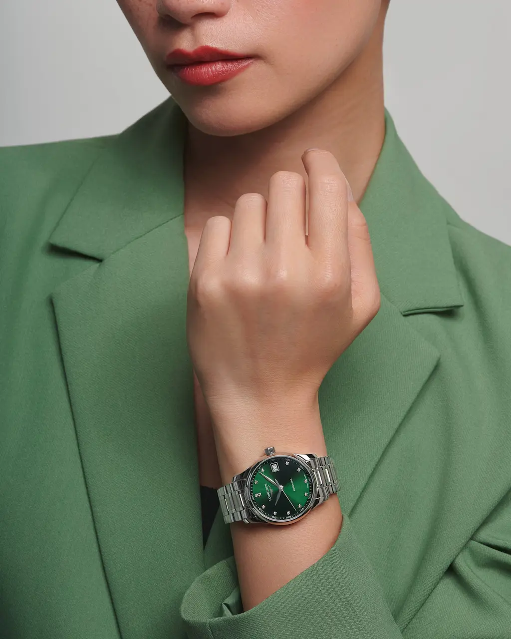 Longines Master Collection 34mm, Stainless Steel, Green Dial - Image 11