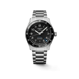 Longines Spirit Zulu Time 42mm, Black Matt Dial & Stainless Steel