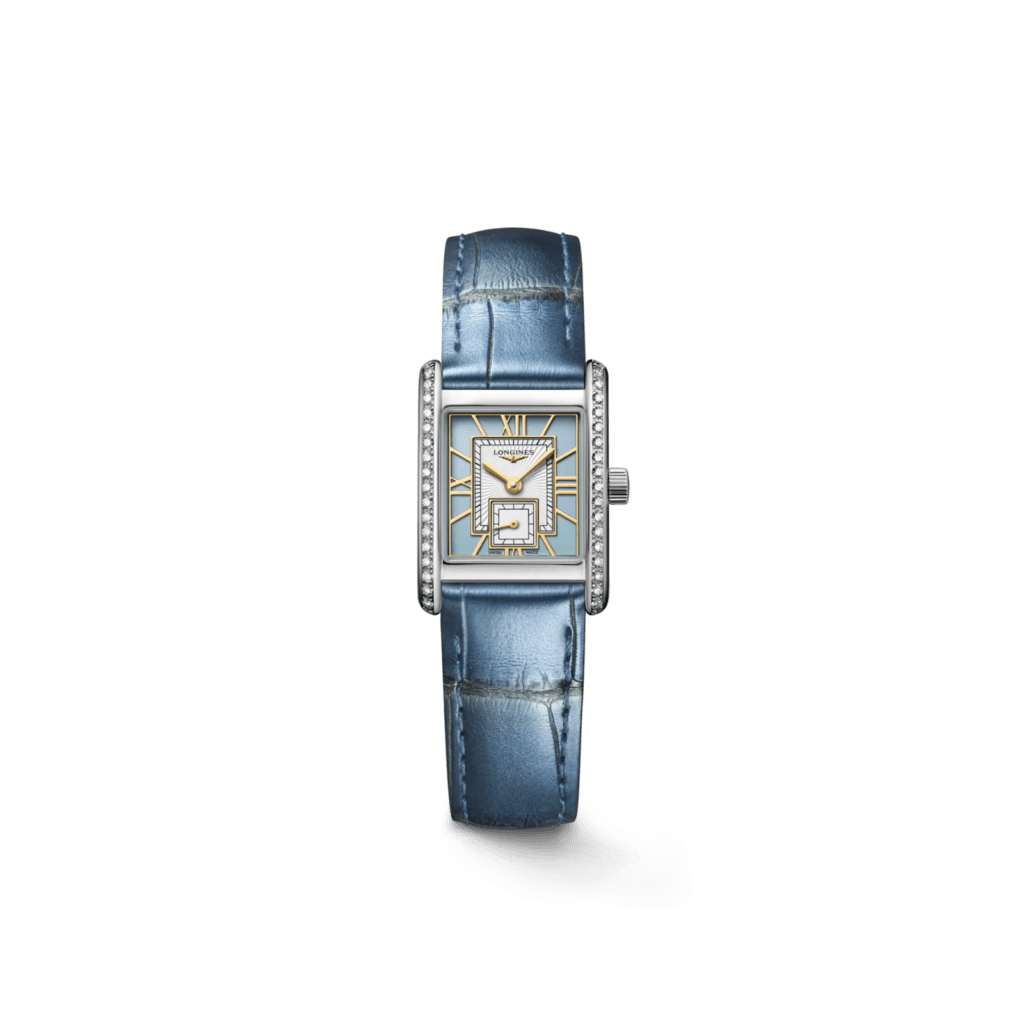 Longines Mini DolceVita 21.50mm x 29mm, Blue Dial & Blue Strap