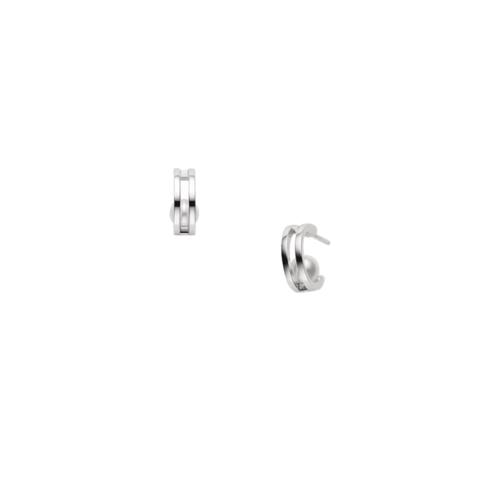 Mikimoto Akoya Cultured Pearl Hoop Earrings in 18K White Gold