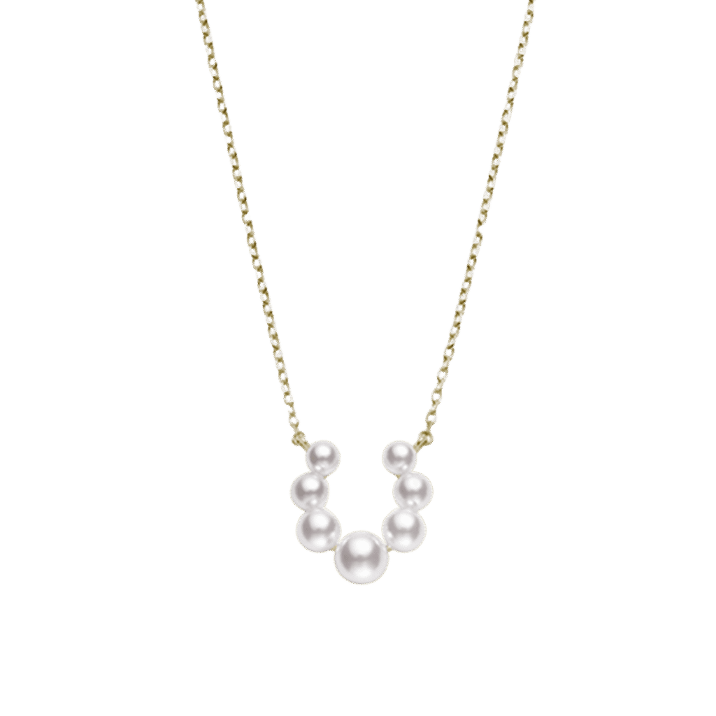 Mikimoto Bubbles Akoya Cultured Pearl Pendant-18K Yellow Gold