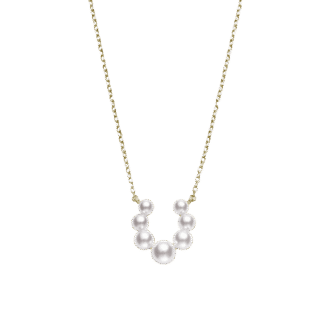 Mikimoto Bubbles Akoya Cultured Pearl Pendant-18K Yellow Gold