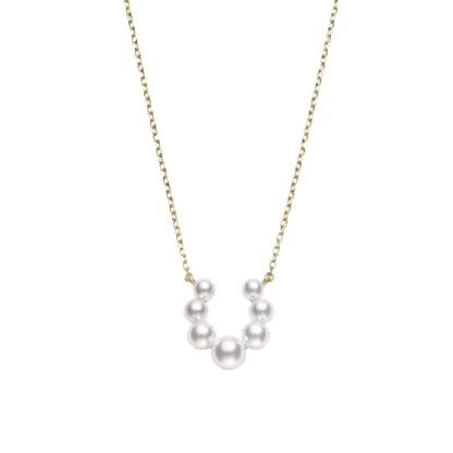 Mikimoto Bubbles Akoya Cultured Pearl Pendant-18K Yellow Gold