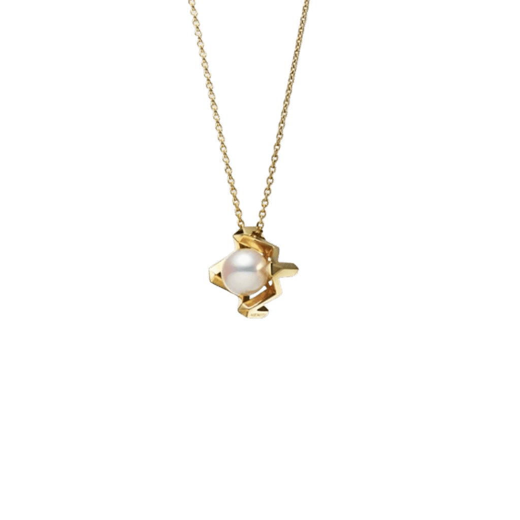 Mikimoto M Collection Akoya Cultured Pearl Pendant in 18K Yellow Gold