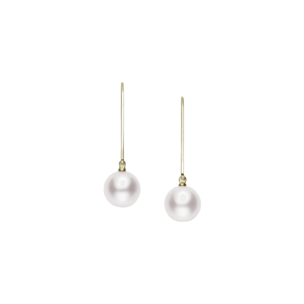 Mikimoto Classic Akoya Pearl Earrings in 18K Yellow Gold