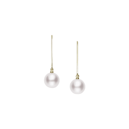Mikimoto Classic Akoya Pearl Earrings in 18K Yellow Gold