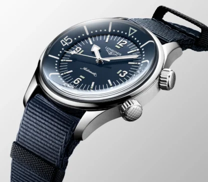Legend Diver 39mm, Blue Dial & Blue Strap - side