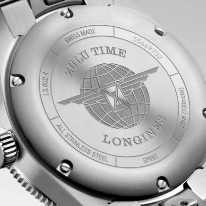 Spirit Zulu Time 39 mm, Blue Dial & Stainless Steel - back side