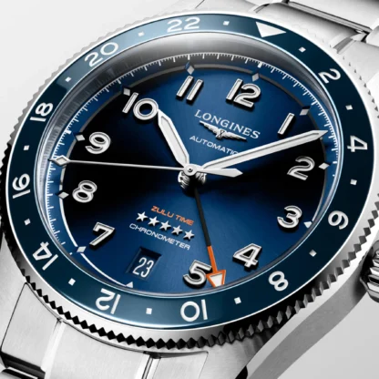 Spirit Zulu Time 39 mm, Blue Dial & Stainless Steel - close view