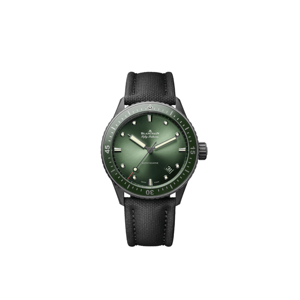Fifty Fathoms Bathyscaphe 43.6 mm, Green Dial