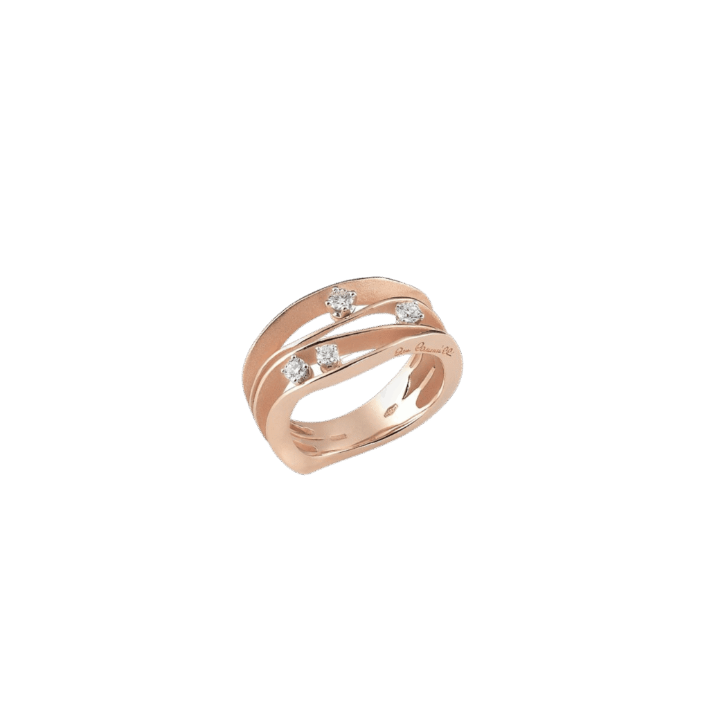 Annamaria Cammilli Dune Diamond Ring in 18K Rose Gold