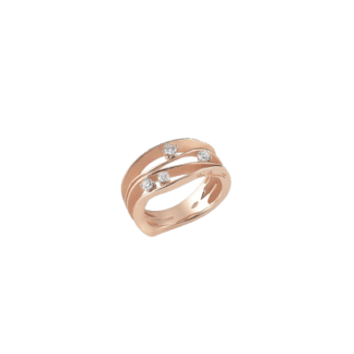 Annamaria Cammilli Dune Diamond Ring in 18K Rose Gold