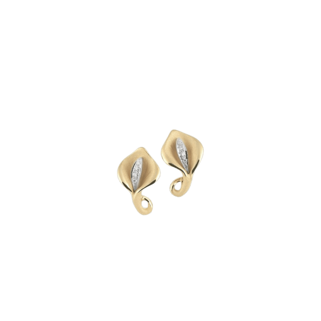 Calla Earrings in 18k Yellow Sunrise Gold