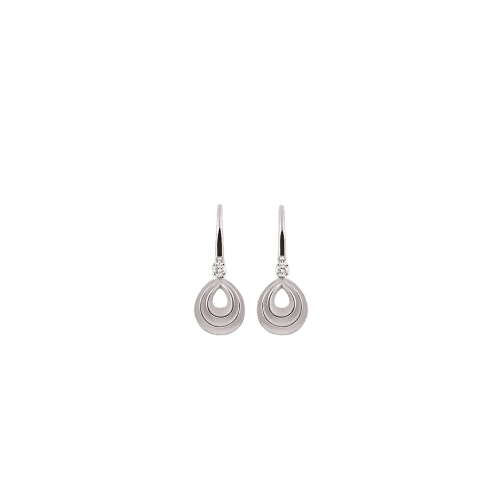 Velaa Star Earrings in 18k White Gold