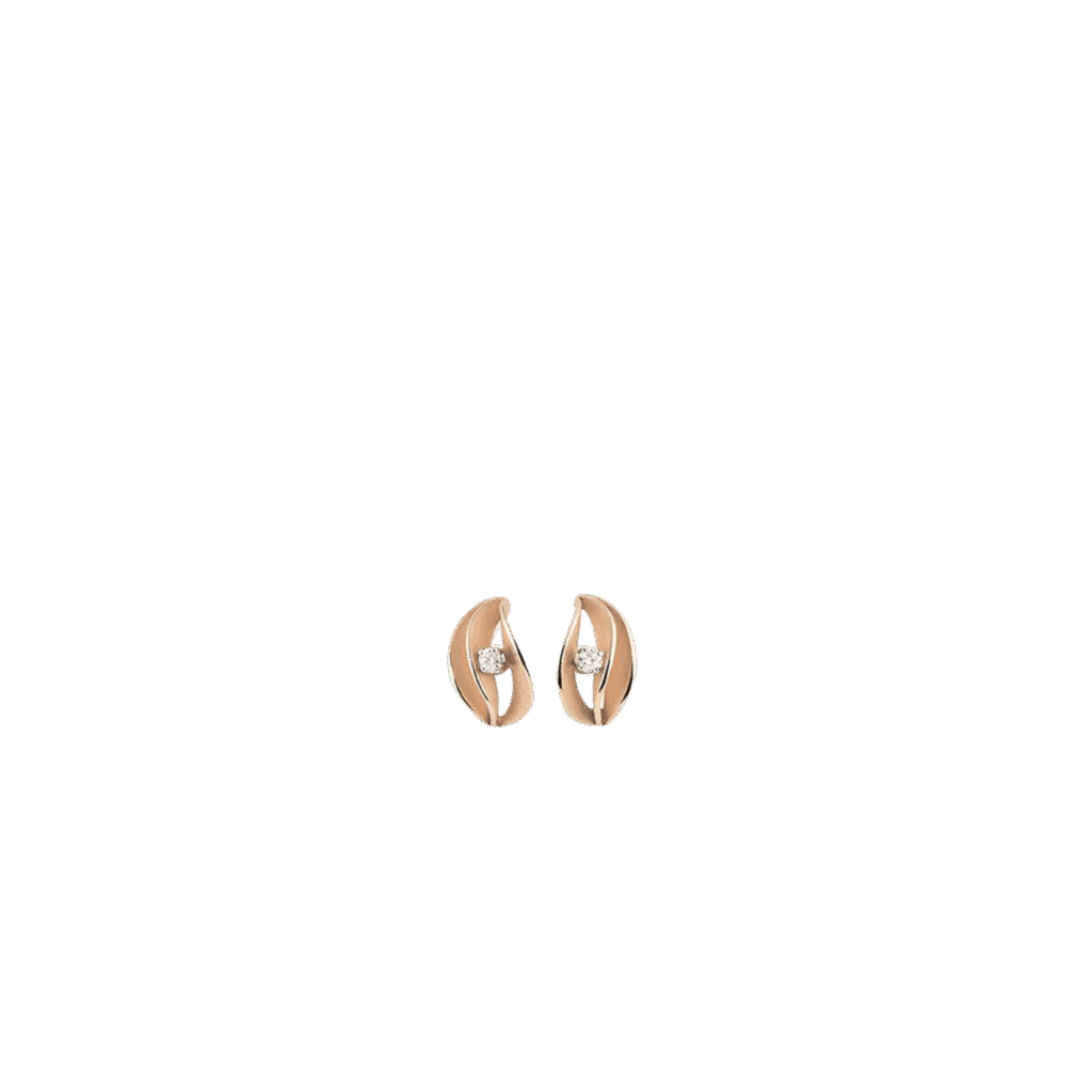 Velaa Star Earrings in 18k Pink Champagne Gold
