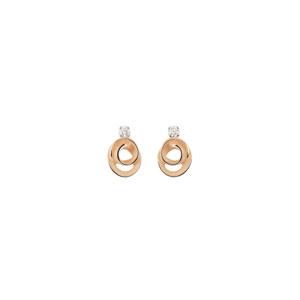 Dune Assolo Earrings in 18K Orange Apricot Gold
