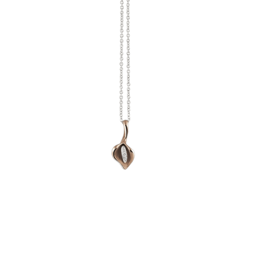 Calla Pendant in 18k Brown Chocolate Gold