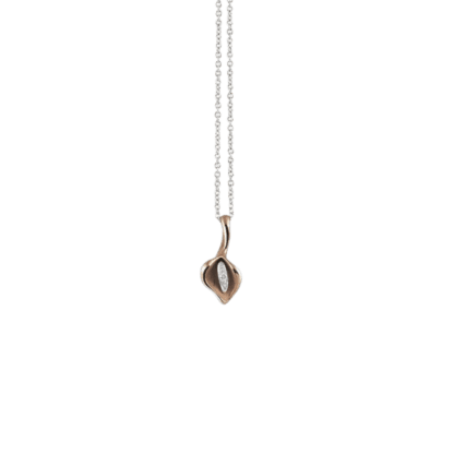 Calla Pendant in 18k Brown Chocolate Gold