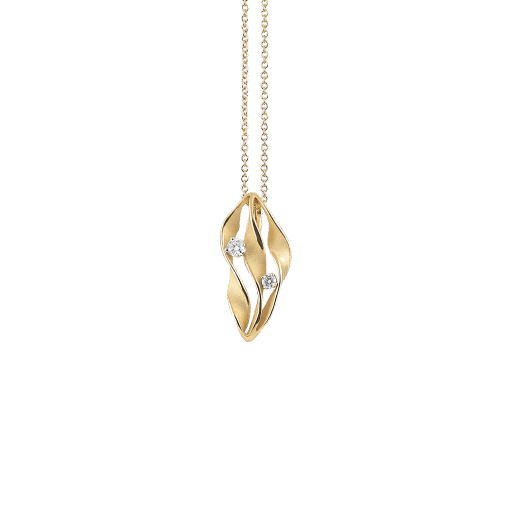 Dune Twist Pendant in 18k Yellow Gold