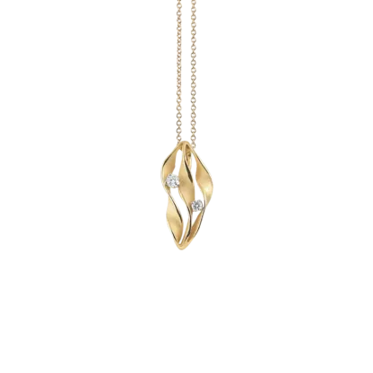 Dune Twist Pendant in 18k Yellow Gold