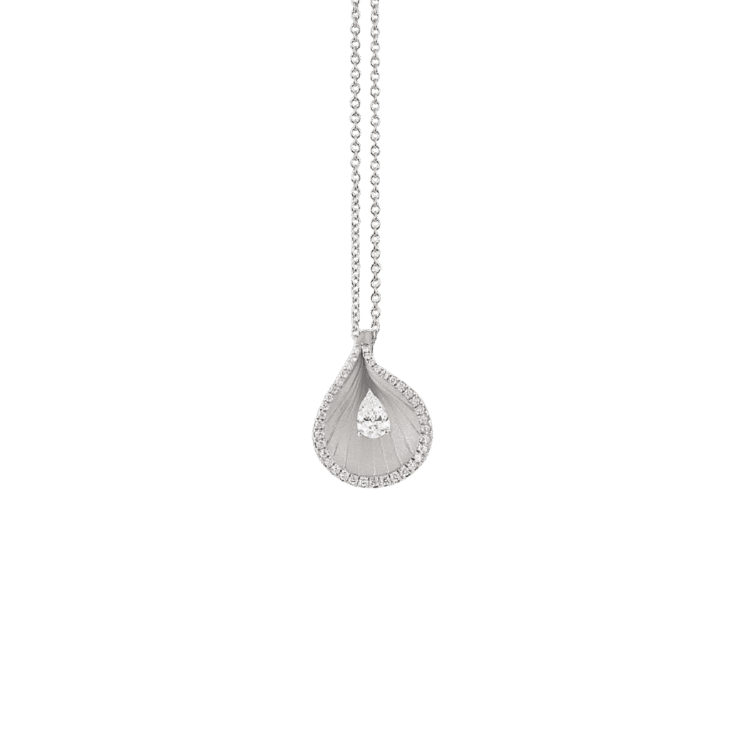 Premiere Color Pendant in 18k White Ice Gold & Diamonds