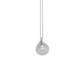 Premiere Color Pendant in 18k White Ice Gold & Diamonds