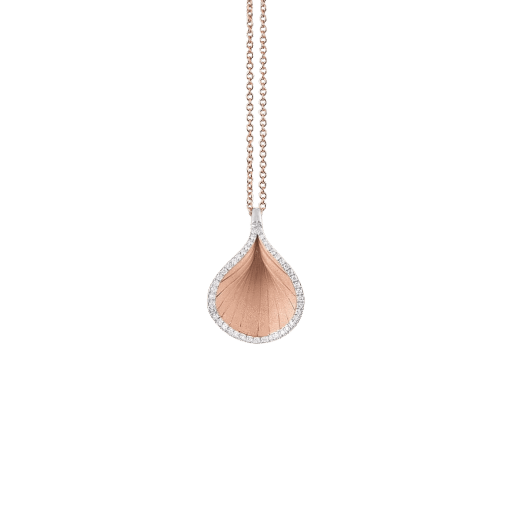 Annamaria Cammilli Goccia Pendant in 18k Rose Gold & Diamonds