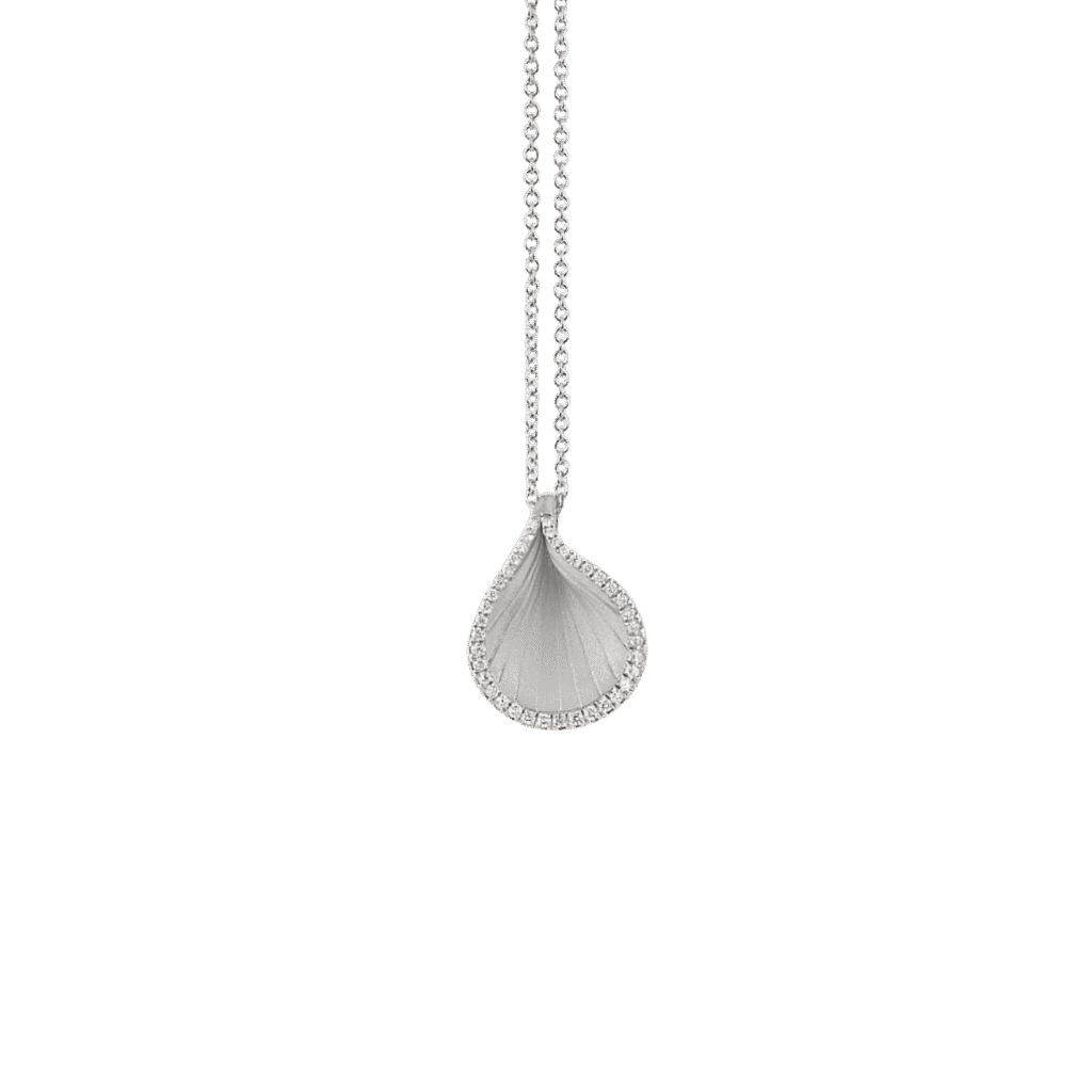 Goccia Pendant in 18k White Gold