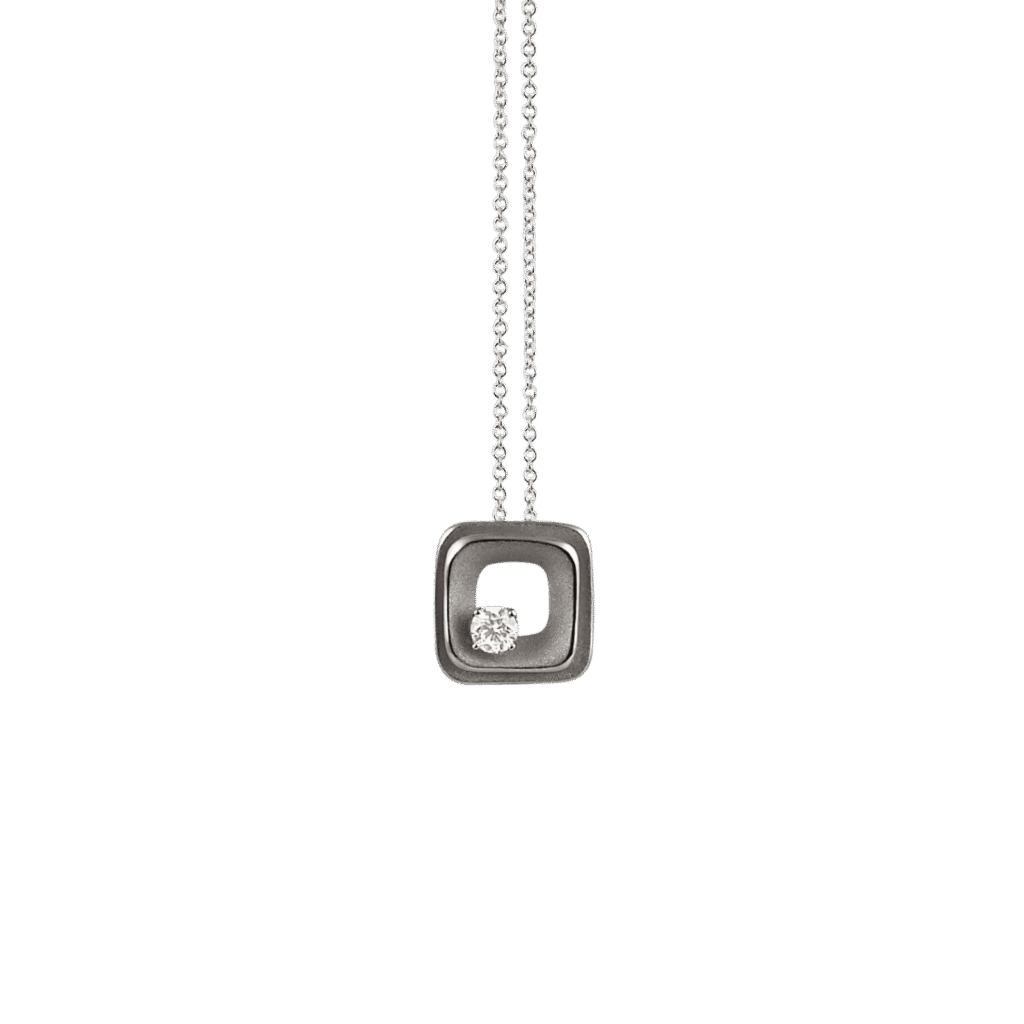 My Way Pendant in 18k Black Lava Gold