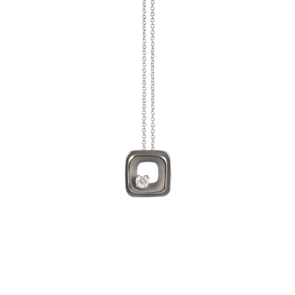 My Way Pendant in 18k Black Lava Gold