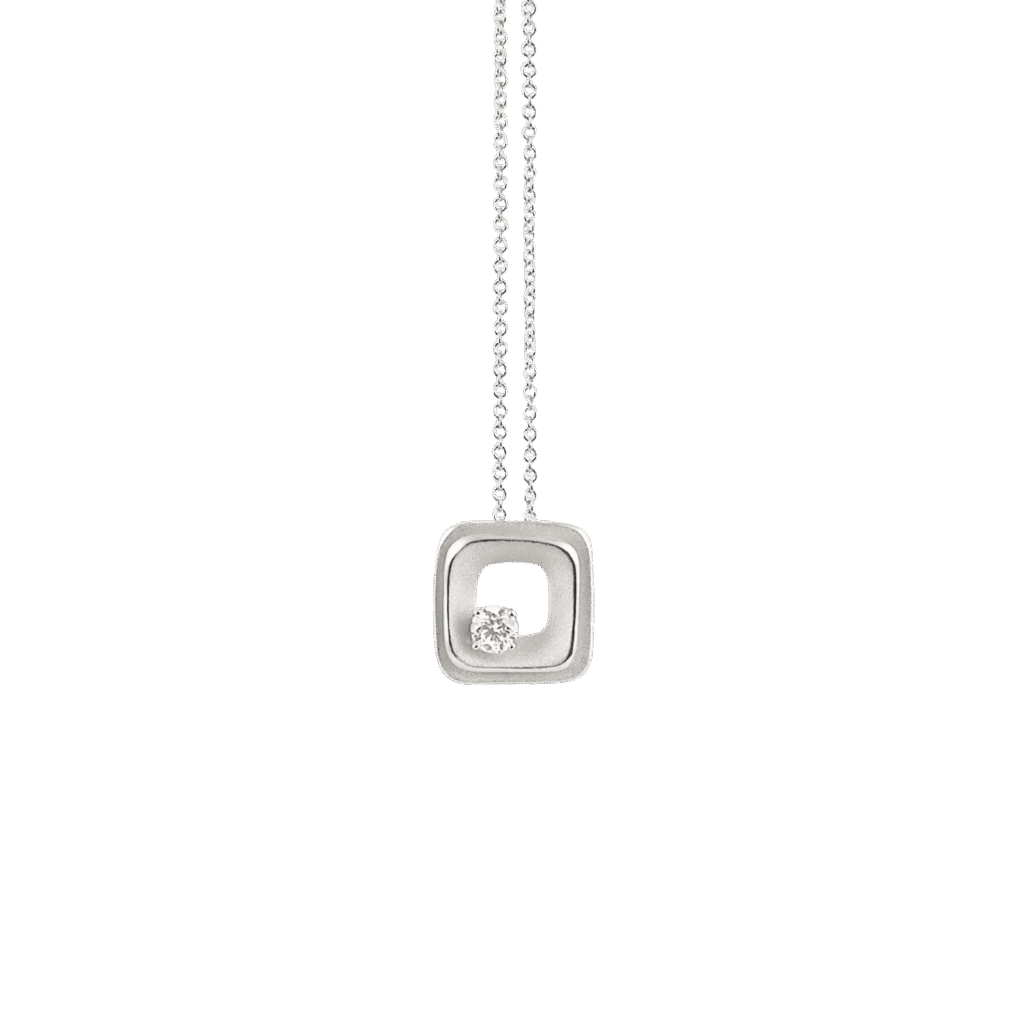 My Way Pendant in 18k White Gold